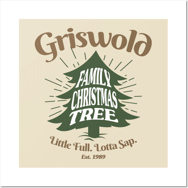 Griswold family christmas tree Wall Art by HANASUISI